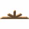 Ekena Millwork Saratoga Smooth Timber Gable Bracket, Western Red Cedar, 72"W x 27"H x 3 1/2"D x 5 1/2"F, 9/12 Pitch GBW072X27X0406SAR00SWR - alternate 5